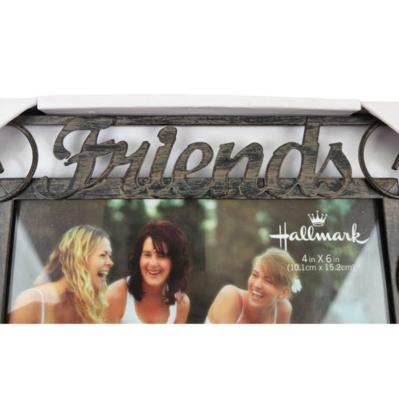 Hallmark Friends Metal Picture Frame 4x6 Beaded Decorative Table Top Home Decor - Picture 3 of 8